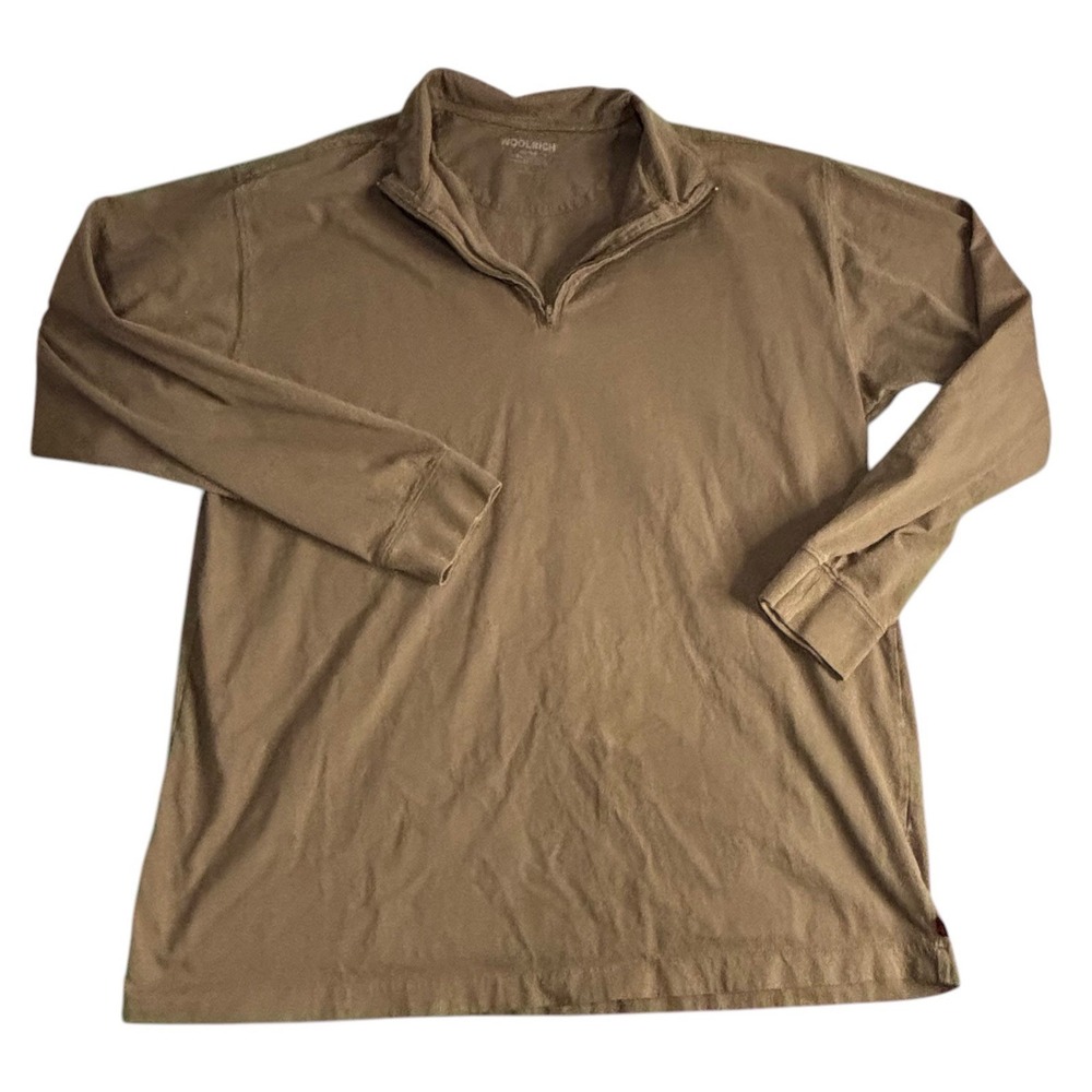 Woolrich Shirt Mens Extra Large‎ 3X Dry Brown Long Sleeve